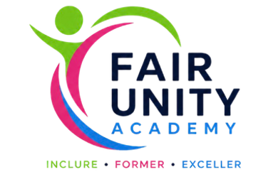 Logo Fair Unity Academy — Inclure, Former, Exceller